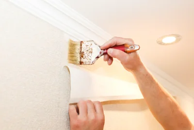 Pose de papier peint à Vernas — revêtements muraux et toiles de verre